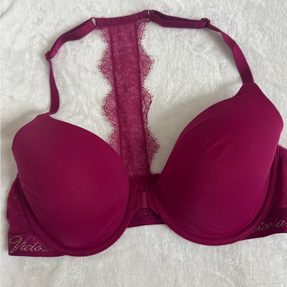 Victoria's Secret Other - Victoria's Secret Deep Pink Lace Back Bra